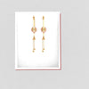 Exceptionally well-crafted 22-karat gold dangler earrings