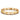 22KT (916) Yellow Gold  Men's Geometric Cutout Design Stone Link Bracelet