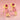 22k (916) Gold Earrings With Dancing Hearts Design And Embedded Stones