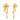 22KT (916) Yellow Gold Dangle Drop Earrings With Flower Motif And Playful Ball Drop
