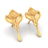 22KT (916) Yellow Gold Winged Drop Earrings With Drop Dangles