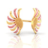 22KT (916) Yellow Gold Phoenix Wing Stud Earrings