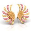 22KT (916) Yellow Gold Phoenix Wing Stud Earrings