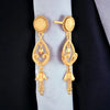 22KT (916) Yellow Gold Heart Shaped Drop Earrings