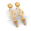 22KT (916) Yellow Gold Heart Shaped Drop Earrings