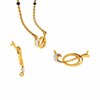 22KT (916) Yellow Gold Mangalsutra (Artificial Beaded) for Women