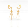 Lustrous 22K Gold Elegant & Timeless Design Drop Earrings for Women