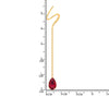 22K Gold Elegant Stone Dangling Earrings for Women