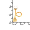 22K Gold Sleek Minimalist Drop Earrings for Women