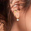 22K Gold Sleek Minimalist Drop Earrings for Women