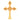 22KT Gold Divine Grace Cross Pendant (Without Chain)