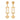 22KT (916) Yellow Gold Earring for Women
