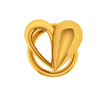 22KT Heart Themed Gold Nose Pin For The Perfect Gifting Option