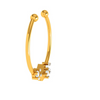 Stylish Yellow 22K Gold Nose Nath