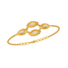 Enclosed oval-shaped Gold Bracelet