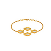 Enclosed oval-shaped Gold Bracelet