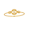 Enclosed oval-shaped Gold Bracelet