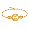 Enclosed oval-shaped Gold Bracelet