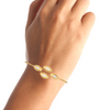 Enclosed oval-shaped Gold Bracelet