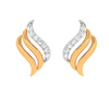 22KT Stone Studded Modern Gold Earring Exclusively For You