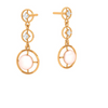 Symmetric Sensation Gold Earrings