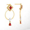 Intricately Crafted Gold Earrings Everyday Use