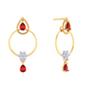 22KT Chic Gold Earrings 