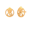 Flawless 22K Gold Earrings With Ganesha Design Motif from Goldlite Collection