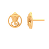 Flawless 22K Gold Earrings With Ganesha Design Motif from Goldlite Collection