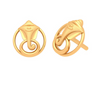 Flawless 22K Gold Earrings With Ganesha Design Motif from Goldlite Collection