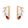 22KT Unique Multiple Stone-Studded Gold Earrings For You