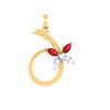 Flower Petals Gold Pendant