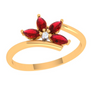 Blossoming Red Flower Ring