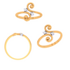 Spiral Motif Gold Ring