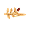 Leaf Motif Gold Ring 