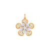 Floral Pattern Gold Pendant