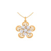 Floral Pattern Gold Pendant