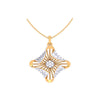 Diamond-Shaped Gold Pendant