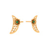 Semilunar Shaped Exclusive Gold Earrings 