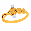 22K Heart Motif Gold Ring