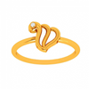 22K Speculative Yellow Gold Single Stone Ring