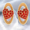 22k Oval Shaped Heart Themed Gold Earring For Women