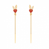 22K Yellow Gold Earring With Modern Design