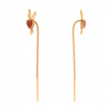 22K Yellow Gold Earring With Modern Design