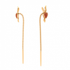 22K Yellow Gold Earring With Modern Design