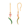 Rosy Affair Gold Earrings