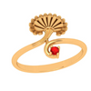 Aesthetic 22 Karat Yellow Gold Finger Ring