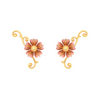 22K Floral Theme Gold Earrings Design For The Season