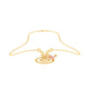 22K Gold Pendant With Songbird Accents From Barish Collection