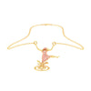 22K Gold Pendant With Dancing Girl Figure Accent From Barish Collection